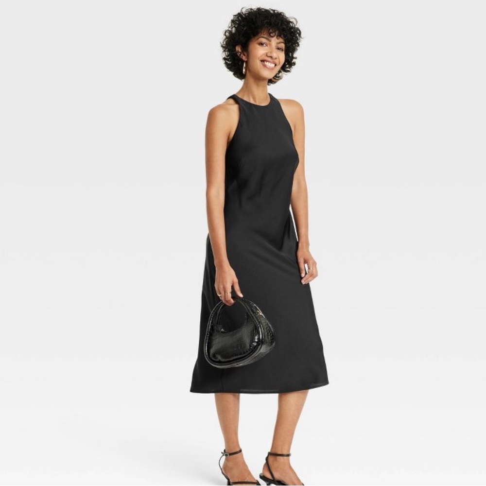 A New Day Black Slip dress